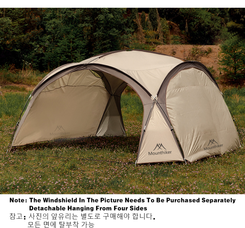 Cheap Goat Tents MOUNTAINHIKER 8 10Person Outdoor Camping Dome Tents Light Luxury Round Big Canopy Large Awning Pergola Tent   